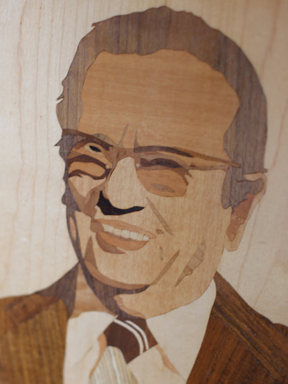 Vintage Wooden portrait of Tito