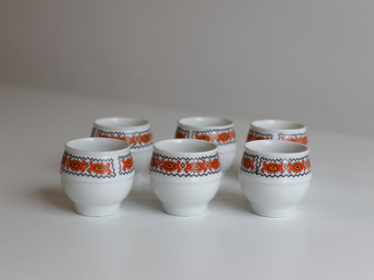 Set of 6 vintage shot glasses by Fp Zajecar