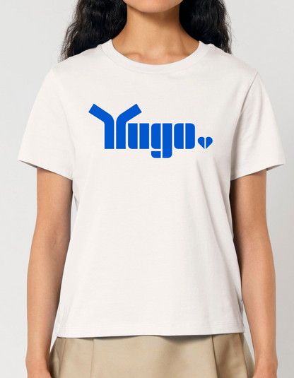 Women's medium fit Blue Yugo T-Shirt