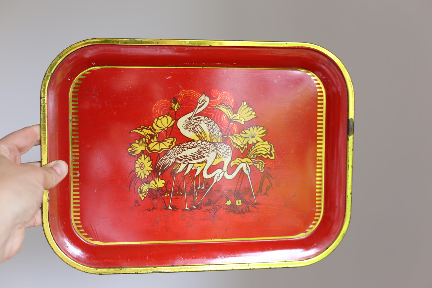 Vintage Saturnus serving tray