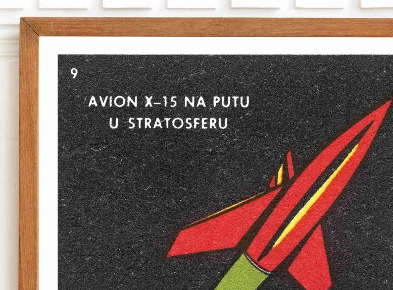 Drava matchbox label art print - Made in Yugoslavia